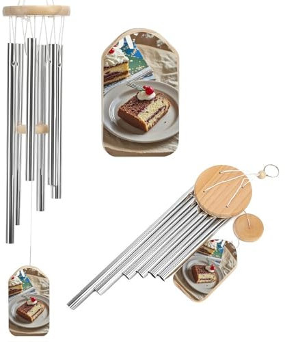 Windspiel für den Außenbereich, einzigartige Aluminiumrohre, Gedenk-Windglocke, groß, tiefer Ton, Windspiel für Terrasse, Garten, Dekoration, Geschenk für Mutter, Frauen, Nachbarn