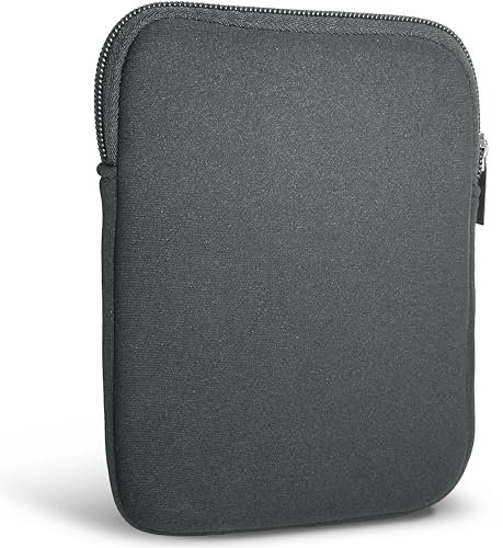 MyGadget Neopren Sleeve Hülle für Tablet bis 6,8 Zoll [ 19 x 13,5 cm ] - Schutzhülle Tasche z.B. Kindle Paperwhite [ 2024 ] | Tolino Vision 1-4 | Shine 1-3 - Grau