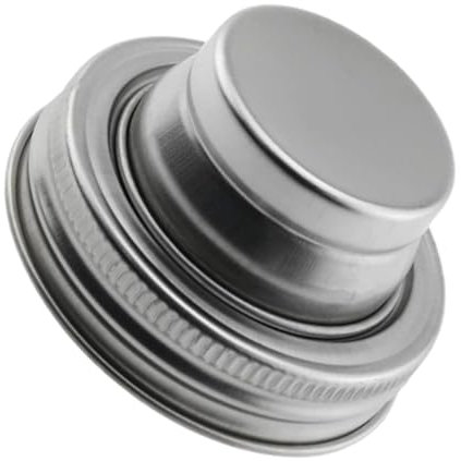 KICHOUSE Stainless Steel Mason Jar Cocktail Shaker Lid Strainer Rice Flour Spice Sifter Kitchen Accessory Travel