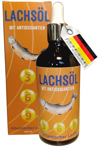 El aceite de salmón atlántico para gatos y perros con antioxidantes Omega 3-6-9 para un sistema inmunológico fuerte y pelo brillante suave cielo de gato 100 ml