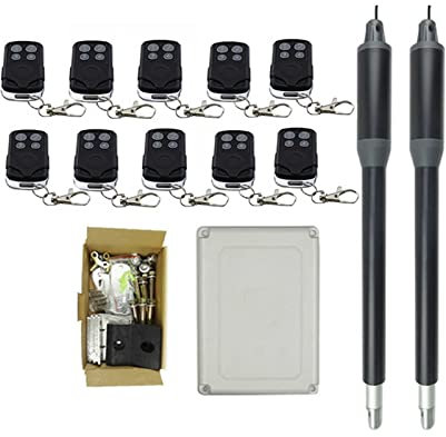 Moteur Portail, Ouvre-porte automatique à double battant, ouvre-porte électrique avec télécommande for porte industrielle et résidentielle for la sécurité à la maison/ferme/garage/entreprise ,pour por