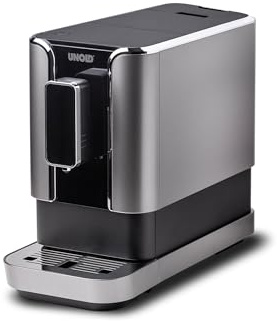 Unold Kaffeevollautomat LUCA 28835-19 Bar Profi-Druck & Vorbrühfunktion auf nur 18 cm Breite, Kaffeemaschine für Heißwasser, Tee, Americano, Espresso Matcha, 1.2 L Tank & Entkalkungsprogramm