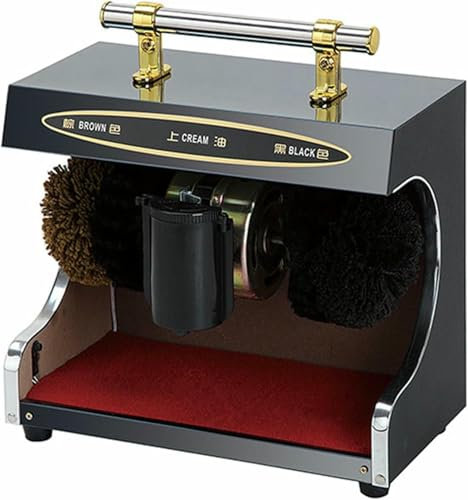 MNJVCFDS Macchina Lustrascarpe Elettrica, Lustrascarpe Multifunzionale Macchina, Acciaio Inox Lucidatore di Scarpe, Lucidascarpe Automatica Commerciale per Hotel