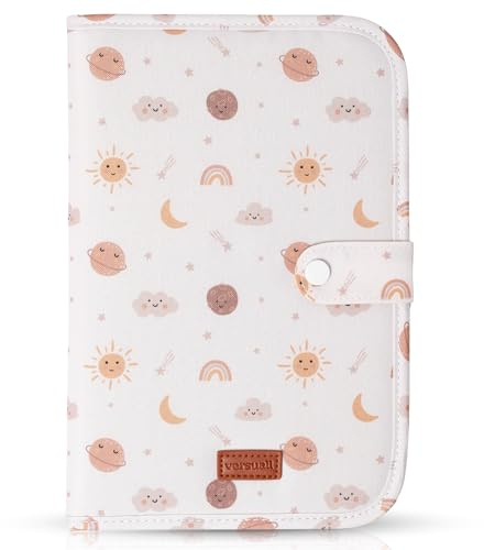Portadocumentos Bebé – Porta Documentos para Cartilla Sanitaria | Carpeta Embarazo con Bolsillos | Acolchado y Ligero | Ideal para Padres Primerizos y Regalo para Maternidad o Recién Nacido (Planetas)