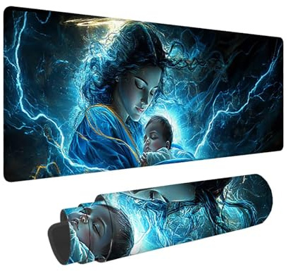 Tapis de Souris de Jeu, 1400 x 600 mm XXL Tapis Souris Gaming Grand, Antidérapant Étanche, Extended Long Clavier Mouse Pad, Accessoire Bureau, pour Gamer, Ordinateur, PC, Cadeaux (Enfant Femme) X-240