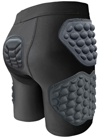 harayaa Pantaloncini Antiurto per Bambini, Imbottitura in EVA, Ergonomici per La Protezione Dagli Urti, Protezioni Multifunzionali per Fianchi E Cosce, Taglia Xl