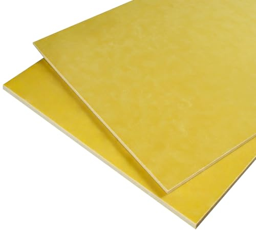 Epoxiisoleringsskiva - Elektrisk isoleringsskiva av kvalitet 3240 for modellbygge och industriellt bruk, 1,5 mm tjocklek(30cmx30cm 2pcs)