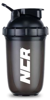nevercountreps Shaker Bottle 700ml - Leakproof Gym Bottle for Pre Workout, Protein Shakes & Supplements - BPA Free Plastic Drinks Bottle with Mixing Ball - Dishwasher Safe Gym Accessories