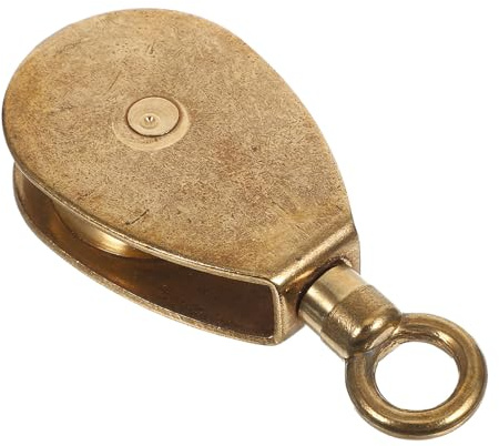Levemolo Schiffsrolle aus Messing mit Leichtgängigem Geräuschlosem Lager 38mm als Bootszubehör für Seilzug und Fahnenmast im Maritimen Einsatz
