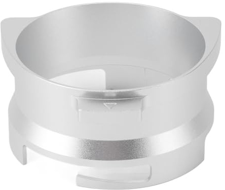 RiToEasysports Embudo Dosificador de café de 54 Mm, Aleación de Aluminio Ligera, Fácil de Colocar y Desmontar para Baristas (SILVER)