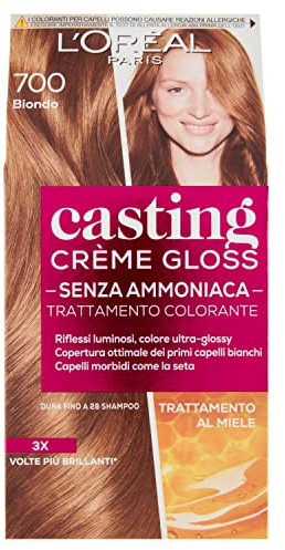 tinta per capelli casting creme gloss senza ammoniaca n700 biondo
