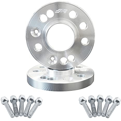 Simoni Racing DR100/B14 Distanziali Ruote da 18 mm per Cerchi Originali con 10 Bulloni a testa sferica da 60mm 14x1,5 Chiave 17