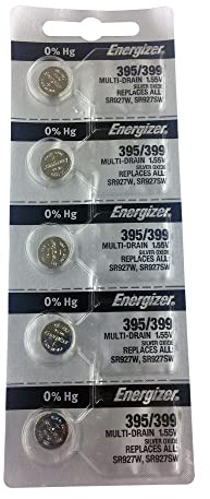 Energizer 395/399 oxyde d'argent 5 Piles (SR927W / SR927SW)