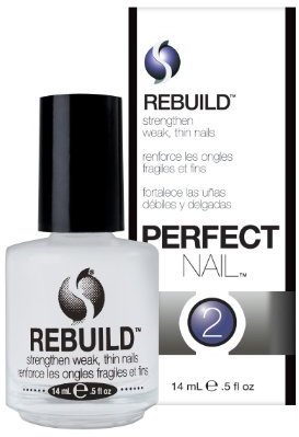 Seche Rebuild Perfect Nail Nail Treatment | Strengthening Nail Treatment & Nail Hardener, Nail Base Coat Nail Strengthener for Damaged Nails | Nail Repair Treatment for Stronger Nails | 14 ml