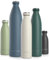 LARS NYSØM Edelstahl Trinkflasche 350ml, 500ml, 750ml, 1L, 1 5 liter | Thermosflasche Kohlensäure geeignet | Auslaufsichere Wasserflasche für Sport, Outdoor, Schule (Almond Beige, 750ml)