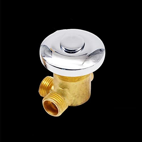 AFUDER Rubinetto miscelatore termostatico per doccia, in ottone, 1 uscita uscita acqua fredda e calda, montaggio a parete (interruttore di controllo)