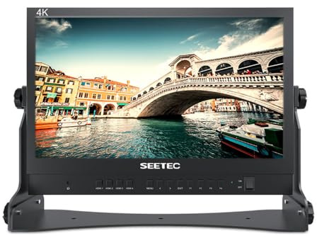 SEETEC ATEM156 15.6 IPS Live Streaming Broadcast Director Monitor with 1920×1080 Pixels 4 HDMI Input Output Quad Split Display for ATEM Mini Video Switcher Mixer Pro Studio Television Production