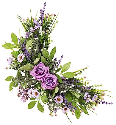 Garneck Simulierte Schmücken Künstliche Seide Material Realistische Chrysantheme Kranz Home und Shop Bar