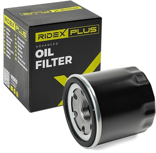 RIDEX PLUS Ölfilter Auto Motorölfilter Anschraubfilter 7O0026P Kompatibel mit FORD Kuga Mk2 DM2 MONDEO IV Turnier BA7, NISSAN Qashqai/Qashqai +2 I J10, NJ10, MAZDA CX-5 KE, GH