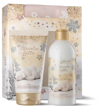 Bottega Verde - Cofanetto Nuvola di Latte Plus - Bagnodoccia, Latte corpo e Copricuscino