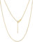 Suplight Vergoldete Kette Goldkette Damen 925 Ohne Anhänger Gold Necklace Women Panzerkette Gold Erbskette 56cm Choker Kette Geschenk für Frauen Mama