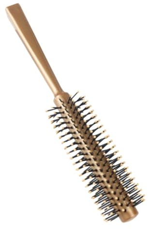 PLAFOPE Rundborste För Hårtorkning Hårborste För Curling Och Styling Alla Hårtyper För Kvinnor Och Män Djupbrun Nylonkam Med Utmärkt Kvalitet