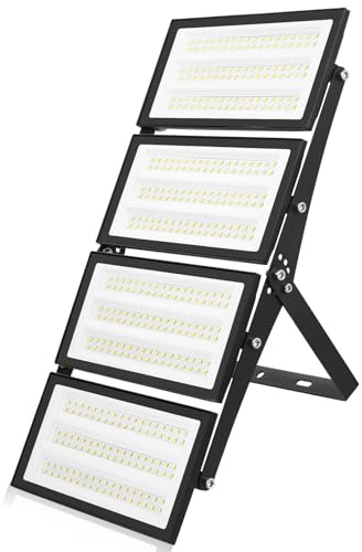 Bellanny Projecteur LED Extérieur, 400W 40000LM Superlumineux Spot LED Exterieur, 6500K Blanc Froid IP66 Etanche Projecteur Exterieur LED pour Patio, Garage, Jardin, Terrasse, Usine