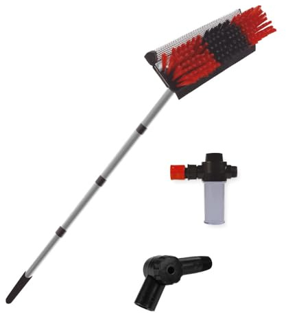 STARLYF Telescopic Hydrocleaner Broom Water Powered Soap Dispenser for Cleaning Solar Panels, Washing Trucks, Bus, Car Roofs (3.6 MTS Non-Telescopic)