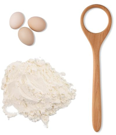 Mélangeur de Pâte à Pain, Outil de Fouettage du Pain Fouet à Pâte Danois en Bois Agitateur à Pâte en Bois Pour Mélanger la Levure le Pain les Oufs la Pizza et la Pâtisserie(Couleur Bois)