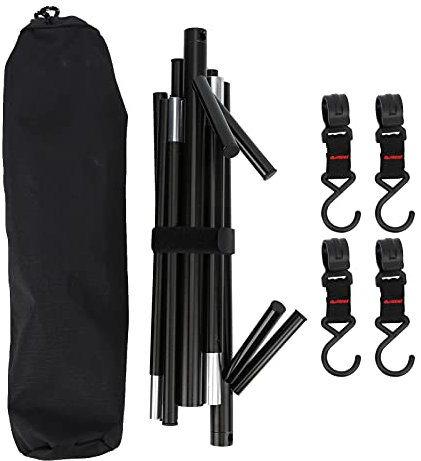 ANKROYU Cookware Hanging Rack, Outdoor Triangle Storage Rack, Lightweight Camping Drying Rack, Tripod Travel Camping Rack, Camping Cookware Hanger for Outdoor
