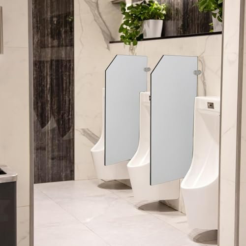 Urinal-Trennwand für Herren, zur Wandmontage, langlebig, Sichtschutz für öffentliche Toiletten (2 Stück)