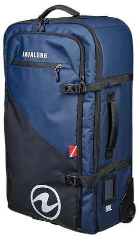 Aqualung Explorer - Sac Etanche de Voyage pour Plongée de 45L à 120L, avec Compartiments Internes, Poignée Télescopique et Roues Robustes, Idéals pour Vos Aventures sous-Marines