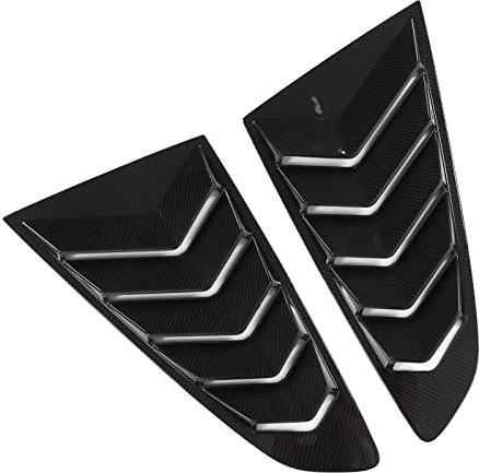 Volets Latéraux Arrière en Fibre de Carbone Modifiés pour Voiture, Sortie de Verre Adaptée au Modèle Original 2015 – 2021, Persienne Latérale WinPersienne Latérale Arrière en