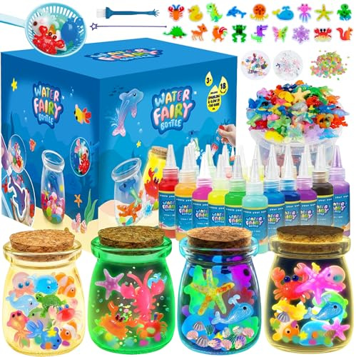 Craft Spot! Magic Water Elf Toy Kit, DIY Aqua Gelz Nachleuchtend für Kinder, 3D Magisches Wassergel Kreativ Spielzeug mit 20 Farben & 18 Formen, Weihnachten Geschenk für Jungen & Mädchen ab 3+