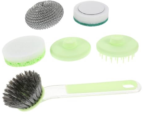 MOTHNUR Pot Brush Dish Scrubber Replacement Heads Handheld Scrub Brush for Kitchen Cleaning