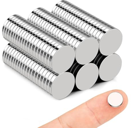 Lot de 60 petits aimants pour réfrigérateur - 10 x 2 mm - Extra puissants - Pour tableau magnétique, tableau blanc, tableau d'affichage et artisanat