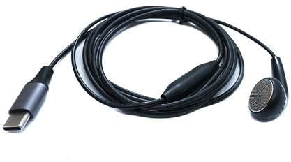 System-S Mono Headset Ohrhörer 120 cm USB 3.1 Typ C Stecker Mikrofon