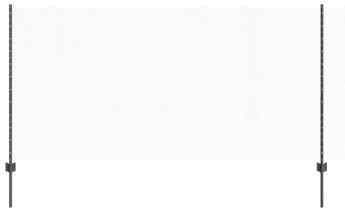 vidaXL Clôture avec poteaux Gris 1.2 x 10 m Acier, Clôture extérieure durable pour jardin et terrasse, barrière personnalisable, panneaux résistants aux intempéries