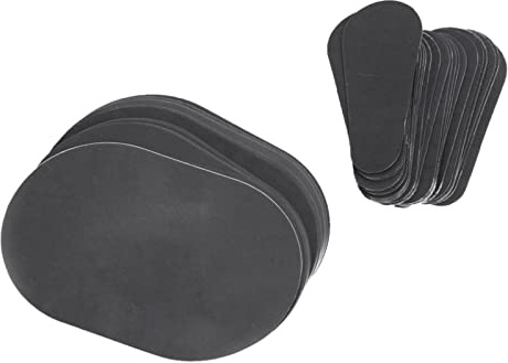 80 tamponi di ricambio per rimozione dei peli, 2 misure per gambe, bikini, viso, ascelle, depilazione manuale ed esfoliazione, carta vetrata fine sostituibile