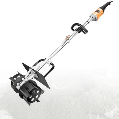 Bétonnière Portative 3850 W, Largeur De Mélange 320 Mm, 1000-2000 Tr/min, Malaxeur À Mortier Électrique Portable Avec 6 Vitesses Réglables, Tuyau D'eau De 10 M Inclus, Pour Plâtre, Ciment, Peinture