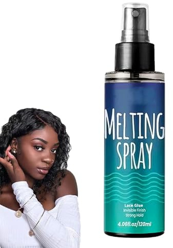 Lace Melting Spray for Wigs,Extra Holding Wig Glue Spray for Front Strong Hold - Melting Spray for Lace Wigs - Invisible Hair Bonding Adhesive,Gentle & Safe, Quick Drying,Natural Finishing Hold,120ML