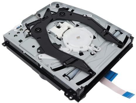 ARMYJY Pro Optisches Laufwerk für PS4 CUH-7015A CUH-7015B CUH-7000, Metall ABS Ersatz Blu-ray Reader mit und Play Installation, schlankes leichtes Design für Konsolenreparatur, Silber Schwarz Weiß