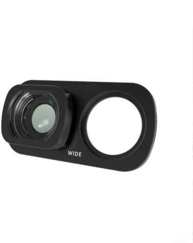 RiseNova Objectif grand angle magnétique pour Insta360 Luna pour Ultra, filtre d'appareil photo ABS FOV 108°, accessoire portable compact pour voyage en plein air (grand angle)
