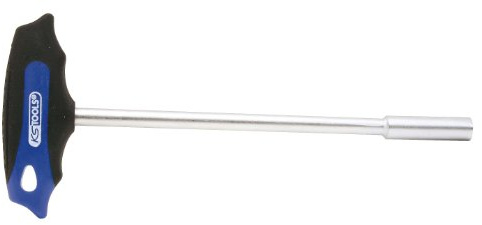 KS Tools 158.5014 CHROMEplus T-Griff-Nuss-Schraubendreher, lang, 14mm