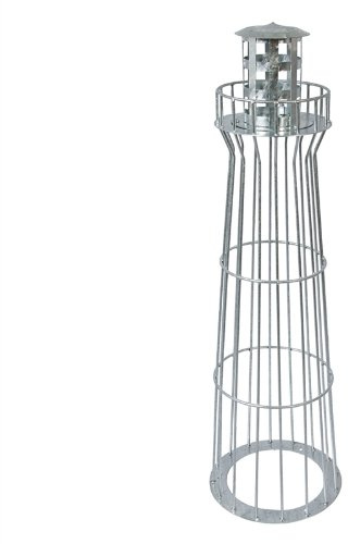 VOSS.garden Design Leuchtturm für Ihren Vorgarten 100cm, feuerverzinkt Maritime Dekoration für ihren Garten