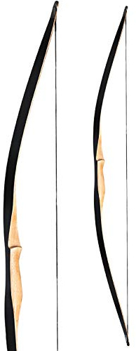 RAGIM Squirrel Langbogen 56 Zoll Rechtshand für Einsteiger und 15-50 lbs | instinktives traditionelles Bogenschießen, Dacron Sehne inklusive