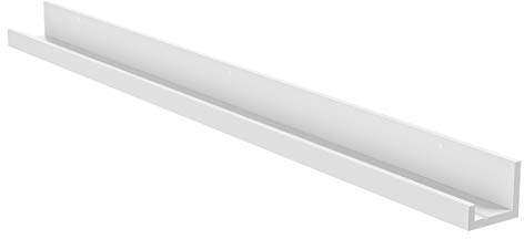Ikea 990039 Mensola per Quadri Mosslanda, Fibra di Legno/Lamina, Bianco, 116x12x8 cm
