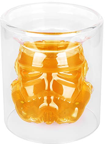 VI AI Double Wall Rocks Glass, 150ML, High Borosilicate Glass, Great for Office/Home Display, Party, Bar, Wine Collection, Hand Wash Only