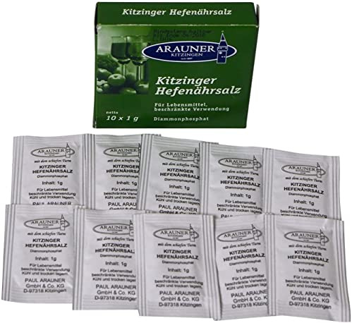 Hefenährsalz 10 x 1g - ARAUNER Hefe-Nährsalz - Hefenährstoff - Diammonphosphat