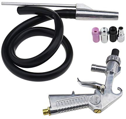 OTOTEC Air Sandblaster à Siphon Outil Métallique Sableuse à Sable Kit Buses d'air de Sablage avec Boutons à Tube